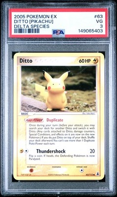 Ditto - (Pikachu) 063/113 Delta Species Regular for sale online | eBay Ditto - (Pikachu) 063/113 Delta Species Regular for sale online | eBay
