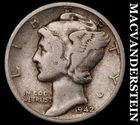 1942 Silver Mercury Dime - Scarce  Better Date  No Reserve  #i723
