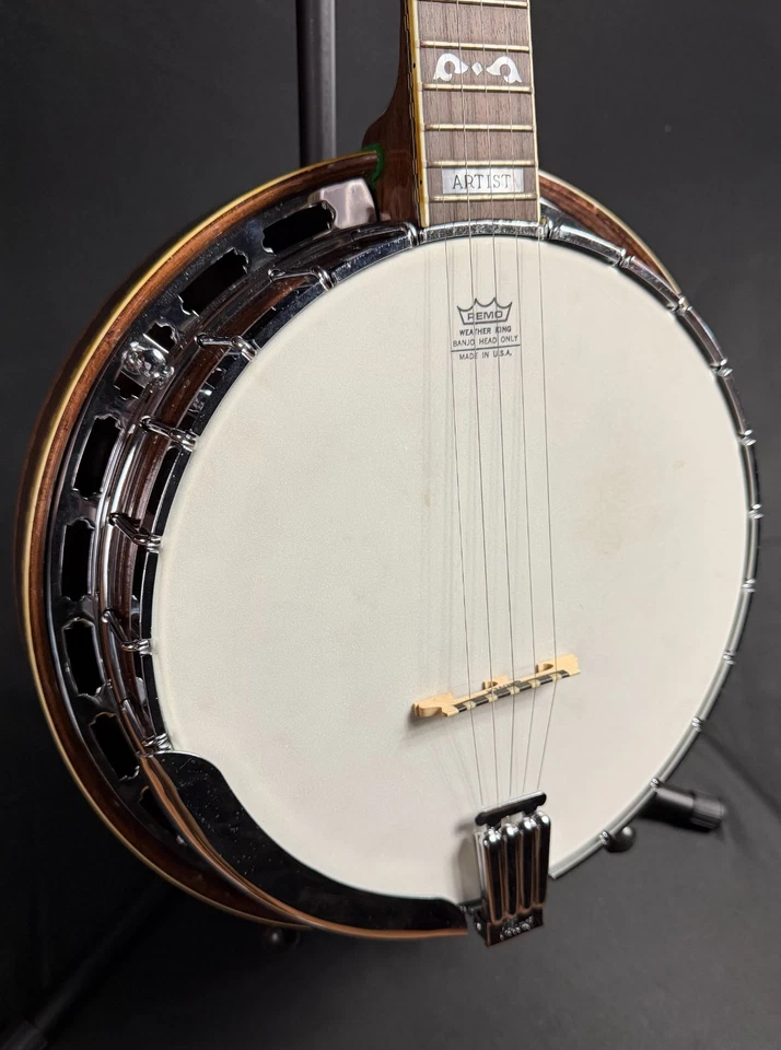 Vintage 1970's Ibanez Artist 'Masterclone' 5-String Banjo Natural w/ OHSC - Image 3 of 4