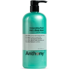Anthony Mens Body Wash and Shampoo: Invigorating Rush 2-In-1 Liquid Gel Soap  H