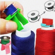 18-Pack Colorful Bobbin Clips for Sewing