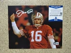 Joe Montana Signed Autographed 8x10 Photo San Francisco 49ers Beckett BAS