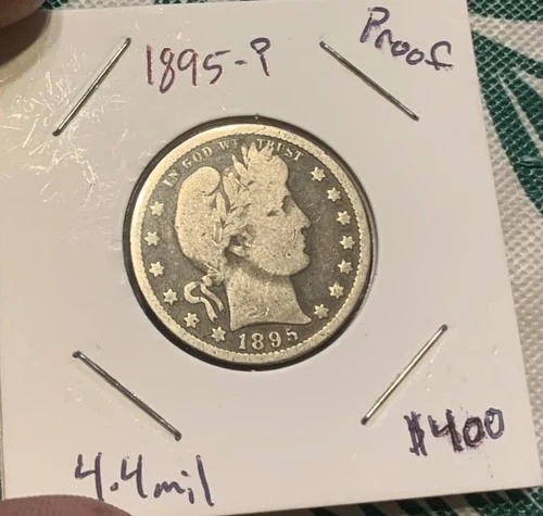 1895-P Barber Quarter Dollar