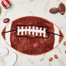 Football Softball Rug for Boys Room Decor Non Slip Absorbent Sports Soft Mat ...