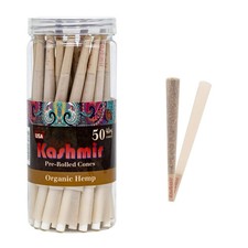 Pre Rolled Cones King Size 108mm – 50 Pack Organic Natural Fiber Cones with W...