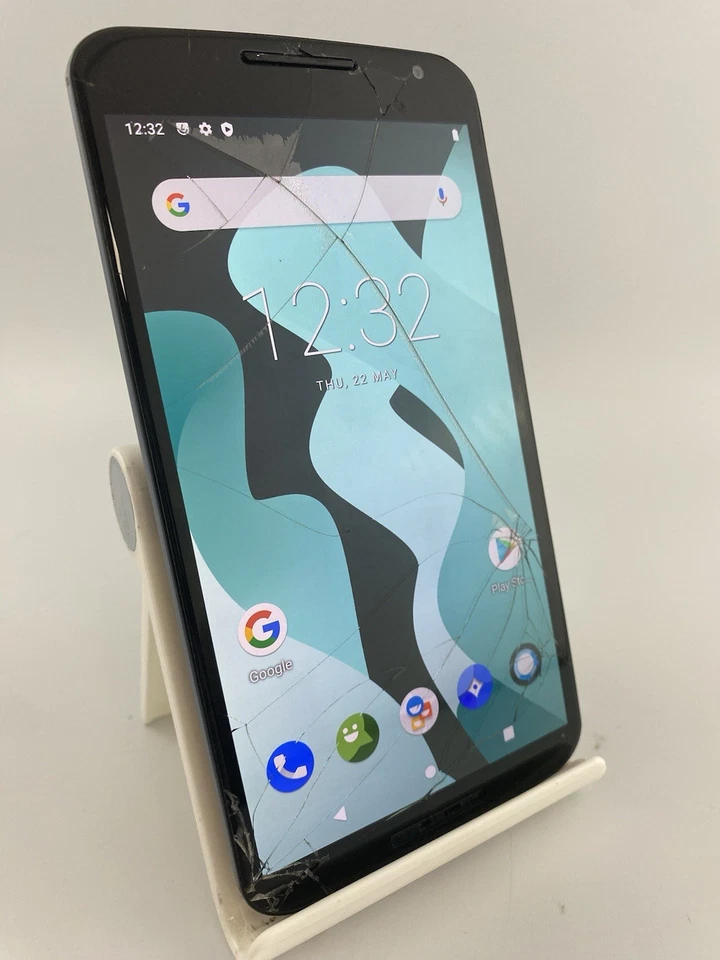 Motorola Nexus 6 Blue Unlocked 32GB 6.0" 13MP Android Smartphone Cracked - Image 4 of 4