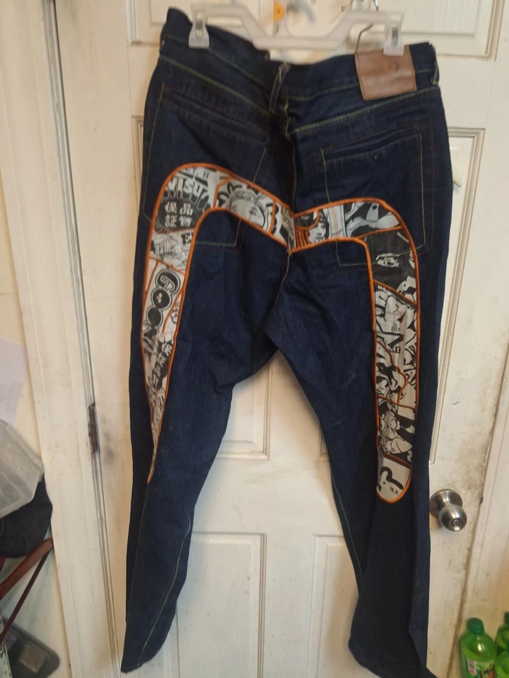 Jeans de mezclilla Evisu talla 38/32 Foto 2 de 4