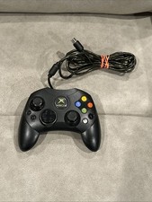 OEM Microsoft Original Xbox S Type Black Controller w/ Breakaway Cable