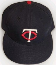 Minnesota Twins New Era On-Field 59Fifty Fitted Hat Size 7 5/8 VTG MLB USA MADE