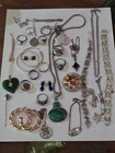 Vintage 29 Sterling 925 Earrings Bracelets Rings Lapis Necklaces Lot 171.39 G