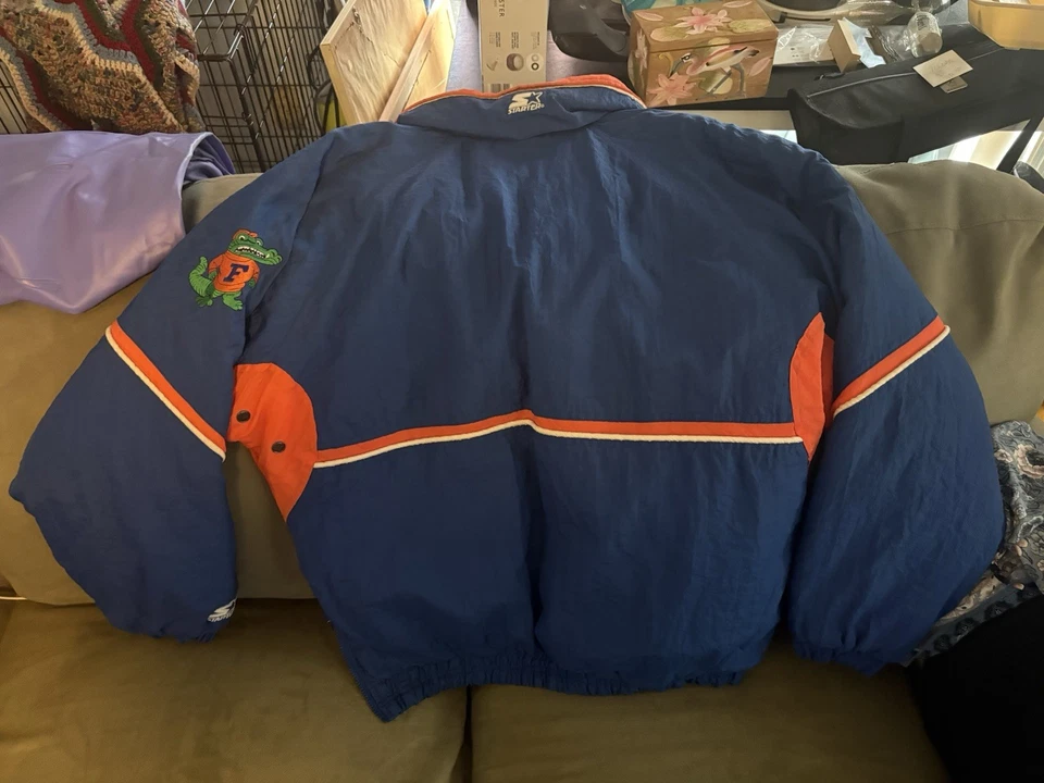 Chaqueta acolchada de colección años 90 University of Florida Gators Starter NCAA fútbol grande Foto 3 de 4