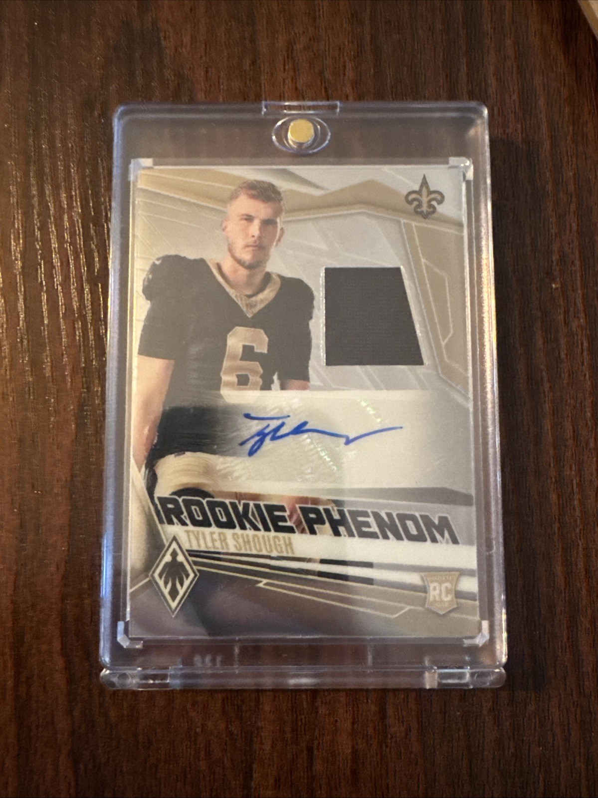 Panini 2025 Phoenix Rookie Phenoms Jersey Auto Tyler Shough #RPJ-TSH 34/249