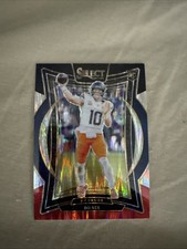 2024 Panini Select - Concourse Bo Nix #30 Black & Red Shock Prizm (RC)