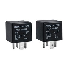 2 Pack Car Relay 4 Pin 12V 40 Amp 40A 14VDC, Car Relay Switch Auto Switches 