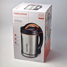 Morphy Richards Classic Soup Maker 1.6L Multi-Settings LED Stainless Steel 1000W