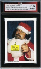 1985 Topps WWF Pro Wrestling Stars #66 Captain Lou Albano KSA 8.5