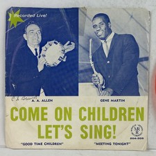 Gene Martin, A.A. Allen, Meeting Tonight 7" Soul Funk Gospel 33 1/3 RARE