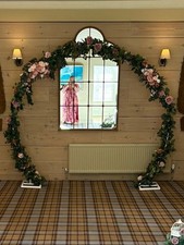 Wedding / Party / Prom Arch - fully decorated in green, ivory and dusky pink