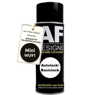 Für Mini WU91 Frozen Black Metallic Spraydose Basislack Sprühdose 400ml