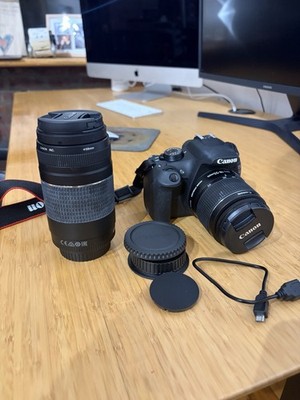 Canon EOS Rebel T5 DSLR Camera Bundle w/ 18-55mm Lens + Telephoto Lens + Bag