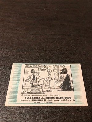HUMOR - UNPOSTED POSTCARD - A SOLEMN CEREMONY OF UTMOST IMPORTANCE...