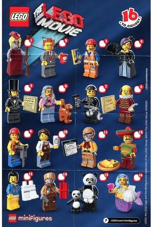 LEGO MINIFIGURES MOVIE SERIES 1 (71004) ~ SEALED PACK - 2014 ~ CHOOSE YOUR OWN - Image 4 of 4