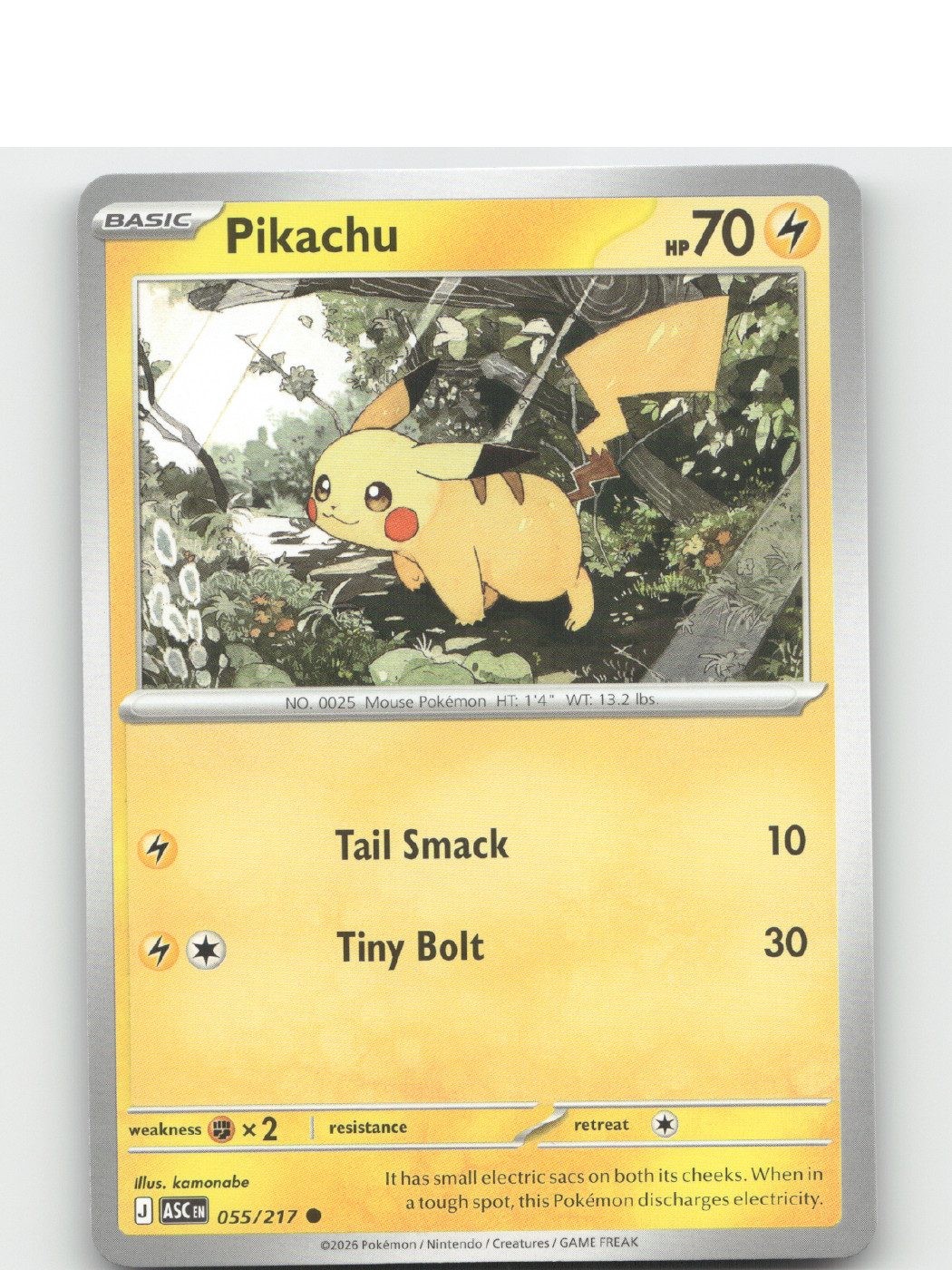 Pikachu - 055/217 - [ASC] - NM