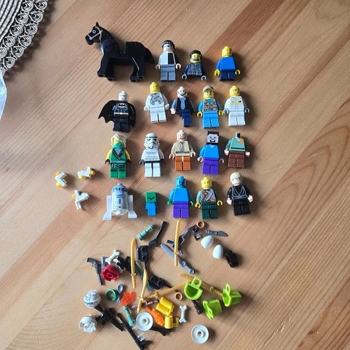 LEGO Minifigure Lot  – Star Wars, Batman, Ninjago, Minecraft plus accessories