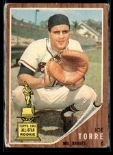 1962 Topps Joe Torre Rookie Low Grade Set Break #218
