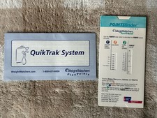 Weight Watchers Points Finder Slide Calculator QuikTrak System Turn Around WW