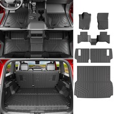 powoq Floor Mat Compatible with 2024-2025 Toyota Land Cruiser Cargo Mat Lexus...
