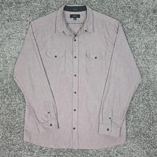 Roark Revival Shirt Men's XL Classic Fit Long Sleeve Button Up Cotton Poly Twill