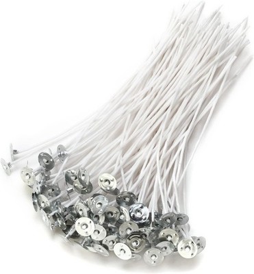 Candle Wick,100 Piece Candle Wicks for Candle Making DIY, 6 Inch Pre-Waxed Cotto