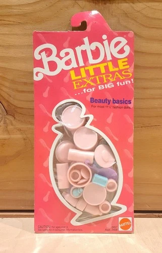 Barbie Little Extras Beauty Basics Vtg 1991 Mattel #2457 Dollhouse Accessories
