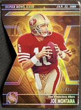 2025 Panini Silhouette #7 Joe Montana Super Bowl Die Cut /25 49ers