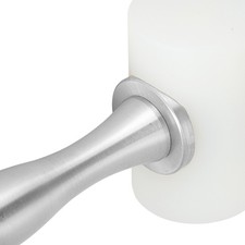 (Aluminum Alloy Handle DoubleHead White)Leather Craft Hammer DIY Handcraft Ha