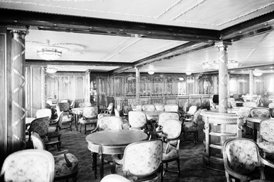 RMS OLYMPIC FIRST CLASS A LA CARTE RESTAURANT B-DECK 1911 4X6 PHOTO
