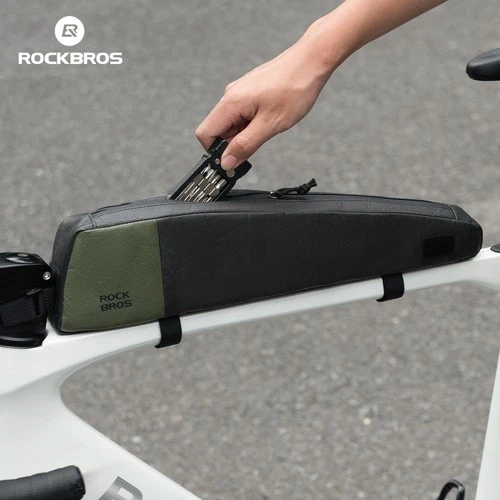 ROCKBROS Bicycle 0.9L Top Tube Bag Extended Type Lightweight MTB Road Bike Bag