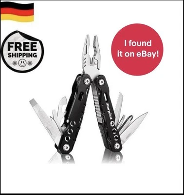 MARKENLOS Multi Tool 13 in 1 Mini Schlüsselanhänger Outdoor Messer Zange Camping S-size