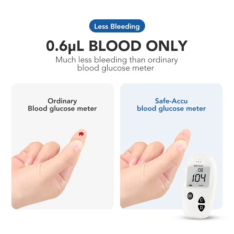 Glucometro medidor de glucosa en sangrevdiabetes con 50 tiras lancetas Sinocare