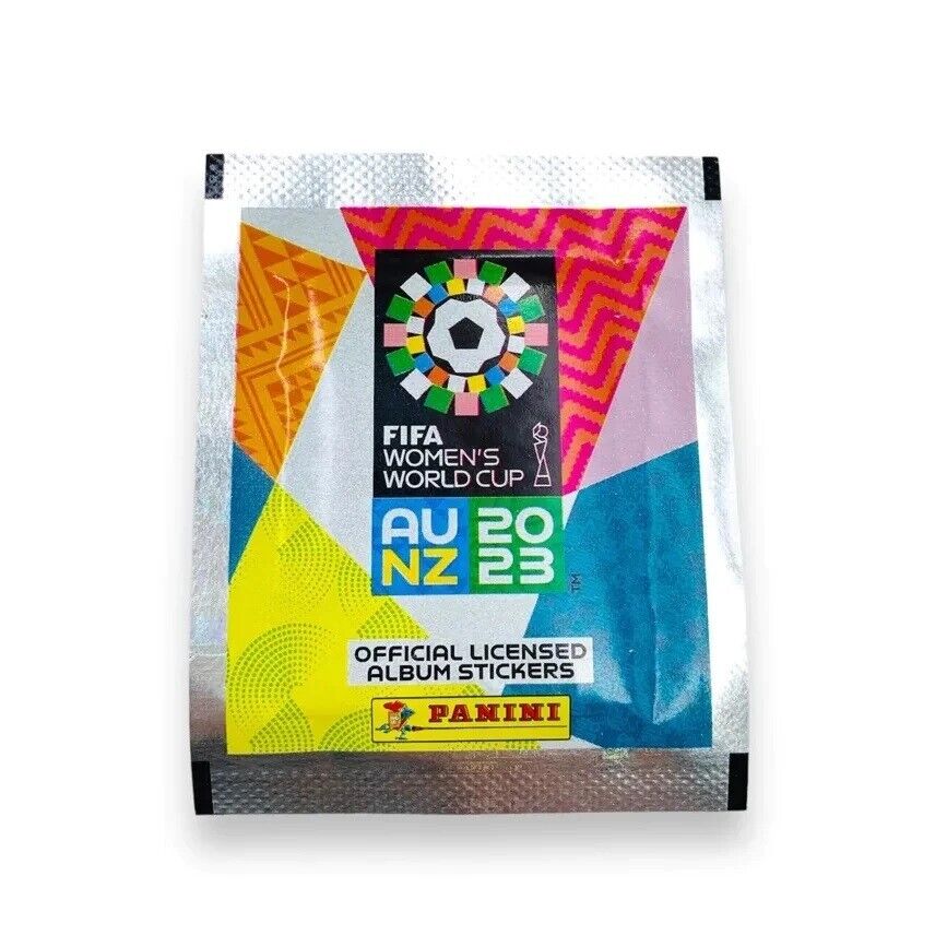 2023 Panini Women's FIFA World Cup Set of 2 x 50 Pack Sticker Box 100 Pack Total