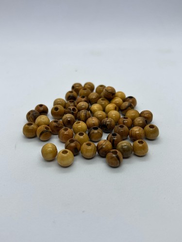 Beads - Olive Wood Holyland Round Beads- Rosaries Bracelets Gift - Various Sizes - Picture 33 of 60