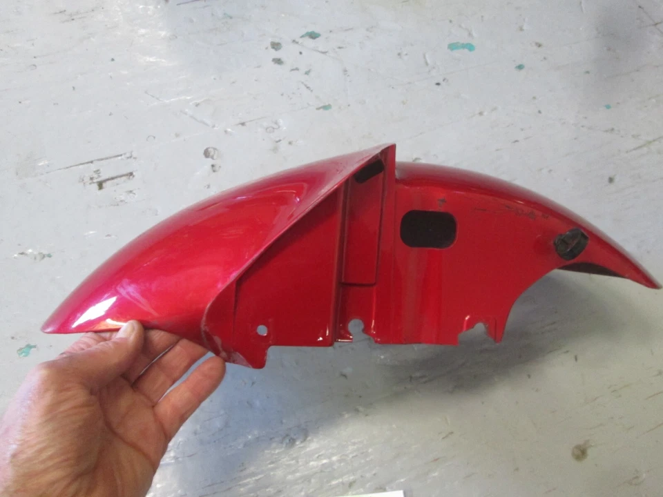 Guardabarros delantero OEM KAWASAKI 1998-1999 ZX-6R NINJA 35004-1637 ROJO, DAÑADO Foto 3 de 4