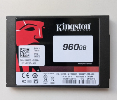 Dell EMC Kingston SSDNow DC400 SSD 960GB 2,5'' SATA 6Gb/s MX67G 100% Health