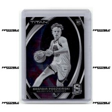 2023-24 Panini Spectra - Black White Titan #48 Brandin Podziemski Rookie SP