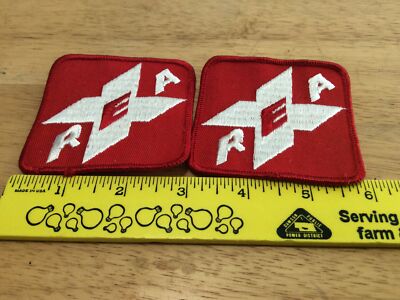 2 New Patches - REA Railway Express Agency   NEW