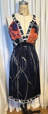 Beautiful ELIE TAHARI Womens Slinky Sleeveless Floral Print MIDI Dress SzXS used