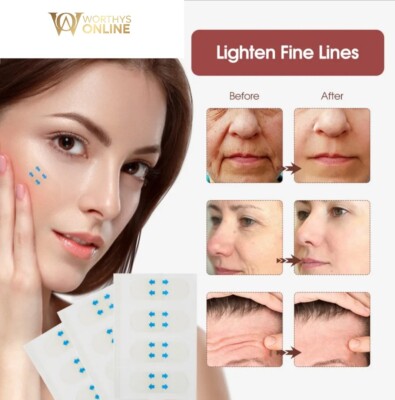 80-teiliges Set Facelift Aufkleber Sofort Gesicht Hals und Augen V Form Band Anti Falten