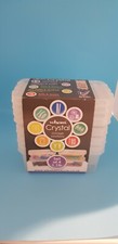 Image of Wham 'Crystal' 4 Pack Plastic 1.1 ltr Storage Boxes Clear Clip On Lids Stackable