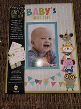 Pinnacle Baby's First Year Photo Book 48 Pages W One Storage Pocket